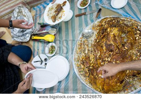 Arabian food closeup
