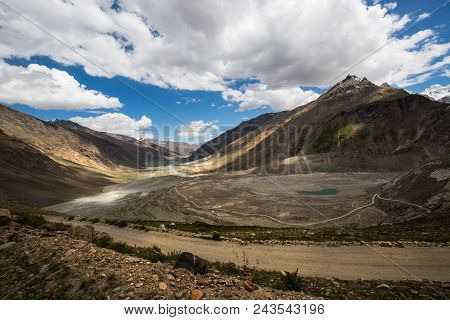 Beautiful Nature On The Way To Rangdum, North Of India.