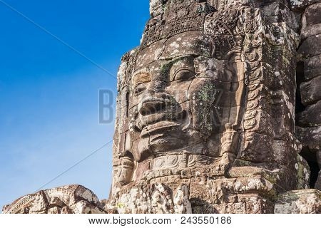 Historic Ruins Of Bayon Temple