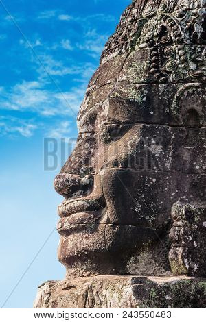 Historic Ruins Of Bayon Temple