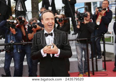 Roberto Benigni attends the screening of 'Happy As Lazzaro (Lazzaro Felice)' during the 71st annual Cannes Film Festival at Palais des Festivals on May 13, 2018 in Cannes, France.