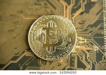 Blockchain Technology, Bitcoin Mining Concept.