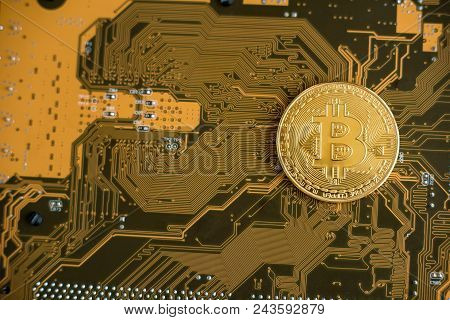 Blockchain Technology, Bitcoin Mining Concept.