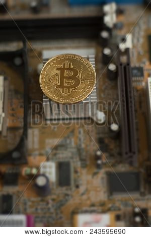Blockchain Technology, Bitcoin Mining Concept.
