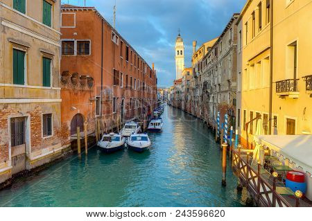 Rio Dei Greci Canal In Venice, Italy