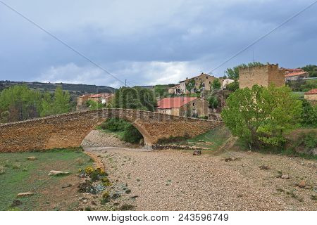 Village Of La Poble Del Bellestar, Maestrazgo, Teruel Province, Aragon, Spain