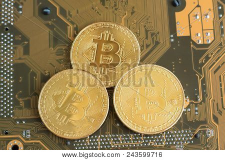 Blockchain Technology, Bitcoin Mining Concept.