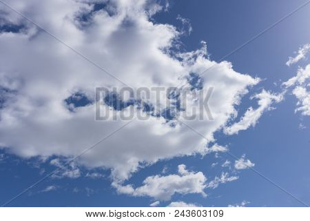 Blue Sky And White Clouds View Open