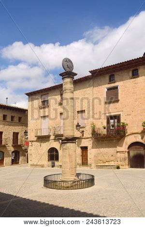 Square Of Cretas, Teruel Province, Aragon, Spain