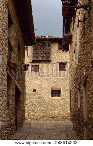 Streets And Corners Of The Medieval Village Of Mirambel, Maestrazgo, Teruel Province, Aragon,spain