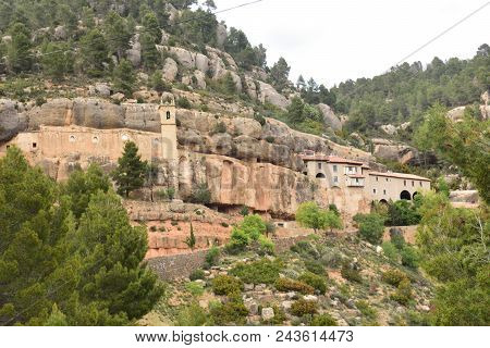 View Of The Church And The Mountain Of The Balma
