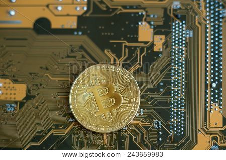 Blockchain Technology, Bitcoin Mining Concept.