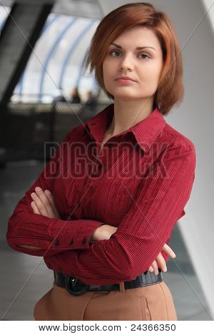 Business-naisen muotokuva