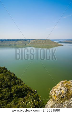 Panoramic View Of The Fjords And The Bay Of Bakota From A Height. Bakota, Ukraine