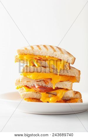 grilled ham and cheese sandwich