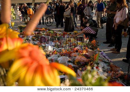 Jack Layton - Memorial de giz