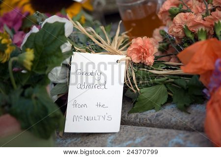 Jack Layton - Memorial de giz