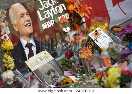 Jack Layton - Memorial de giz