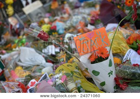Jack Layton - Memorial de giz