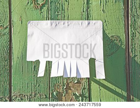 Blank White Paper With Tear Off Tabs