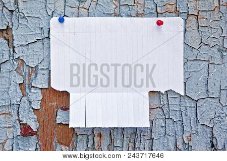 Blank White Paper With Tear Off Tabs