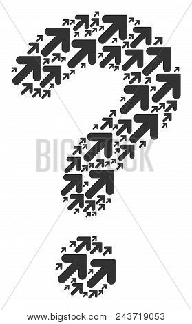 Help Shape Composed Of Arrow Up Right Items. Vector Arrow Up Right Icons Are Arranged Into Sql Compo