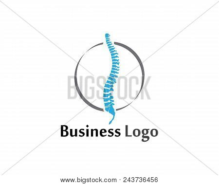 Spine Diagnostics Symbol Logo Template Vector Illustration Design