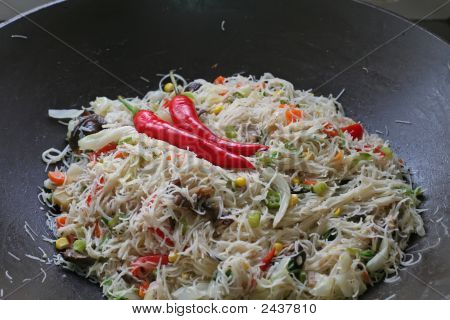 Asiatiske stegte nudler