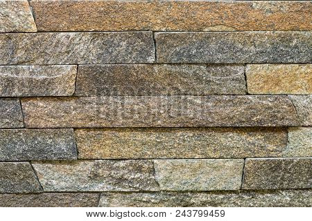 Decorative Stone For Decoration Of The Fireplace. Background.