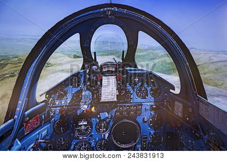 Cockpit Of Flight Simulator - Fighter Mig 21