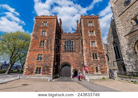 London, United Kingdom - May 04: This Is Lambeth Palace, An Historic Landmark Building And The Offic