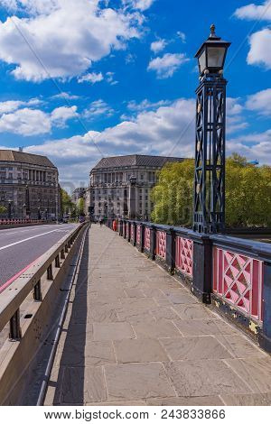 Lambeth Bridge View In Westminster London, Uk