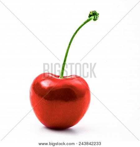Image Of Cherrie Isolated On A White Background