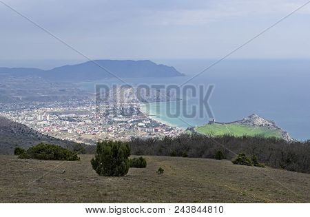 View From The Top Of The Mountain Perchem (the Highest Mountain In The Vicinity Of The City Of Sudak