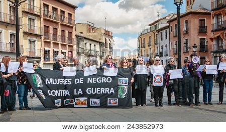 Demonstration Of Activists Mujeres De Negro - Women In Black - Against The War In Israel