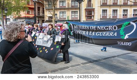 Demonstration Of Activists Mujeres De Negro - Women In Black - Against The War In Israel