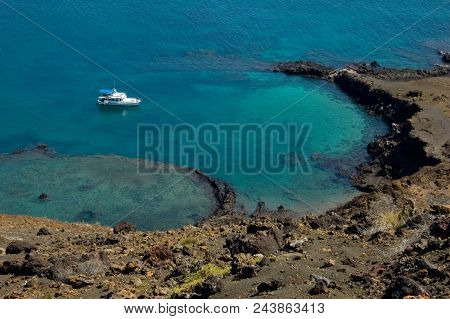 View Of Bartolomeo Island In Galapagos In Equador