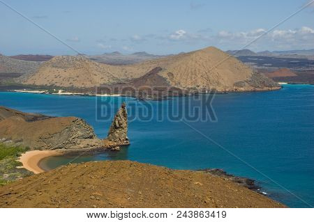 View Of Bartolomeo Island In Galapagos In Equador