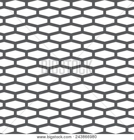 Abstract Seamless Pattern. Simple Geometric Background. Vector Illustration. Black And White Texture