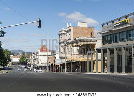 Ballarat, Victoria, Australia, 12th March 2018 - View Of Sturt Street In The City Of Ballarat, Victo