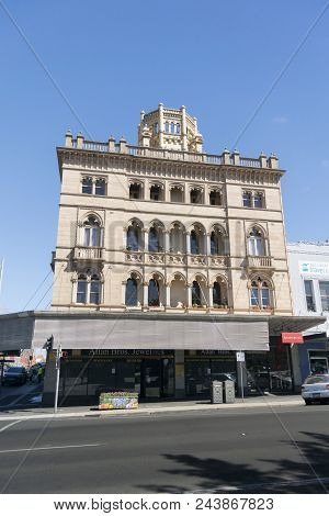 Ballarat, Victoria, Australia, 12th March 2018 - View Of Sturt Street In The City Of Ballarat, Victo