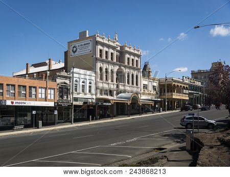Ballarat, Victoria, Australia, 12th March 2018 - View Of Sturt Street In The City Of Ballarat, Victo