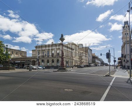Ballarat, Victoria, Australia, 12th March 2018 - View Of Lydiard Street From Sturt Street, Ballarat,