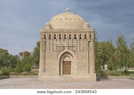 Samanid Mausoleum Somewhere In Bukhara In Uzbekistan