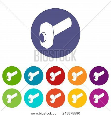 Sledgehammer Icons Color Set Vector For Any Web Design On White Background