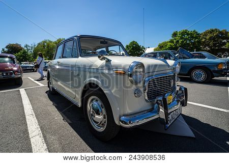 Berlin - May 06, 2018: Small Family Car Fiat 1200 Granluce. Oldtimertage Berlin-brandenburg (31th Be