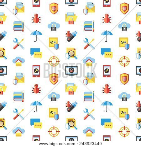 Digital Vector Data Protection Icon Set
