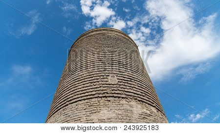 The Maiden Tower Also Known As Giz Galasi, Located In The Old City In Baku, Azerbaijan.
