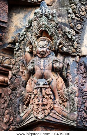 Řezbářské Mandapa při Banteay Sreiz, Kambodža