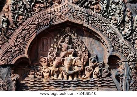 Řezbářské Mandapa při Banteay Sreiz, Kambodža